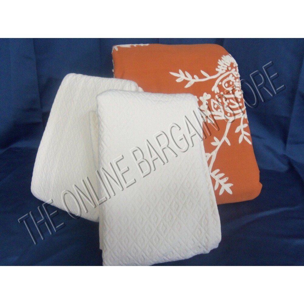 Pottery Barn French Knot Floral Embroidered bed Duvet Cover Full Queen FQ shams